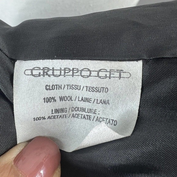 Emanuel Ungaro Double Breasted Wool Blazer Jacket Size 10/44 Knit - Picture 14 of 15